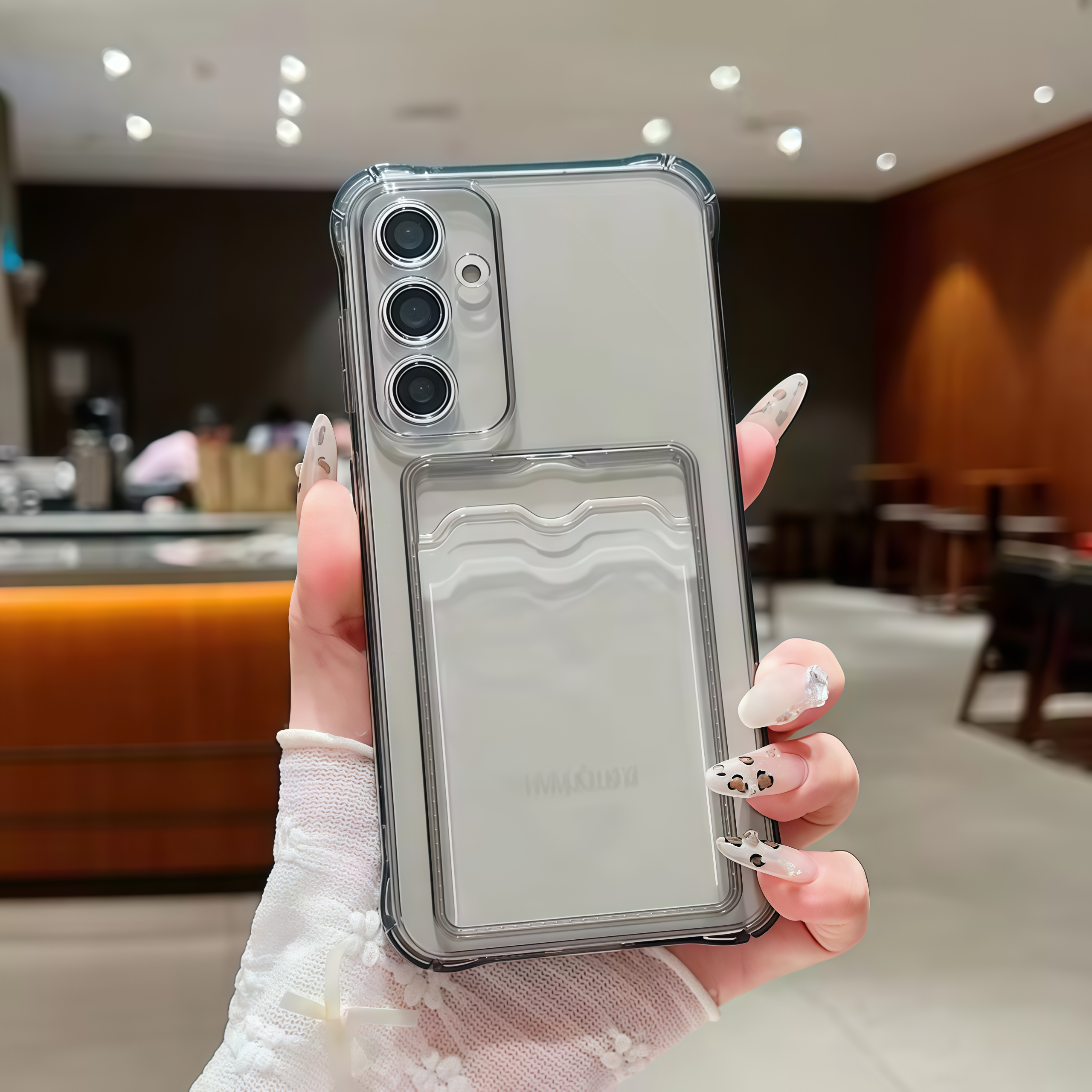 Shockproof Clear Card Slot Case for S26 S25 S24 S23 S22 Ultra FE Plus A73 A56 A55 A54 A53 A26 A24 A06 Soft Cover
