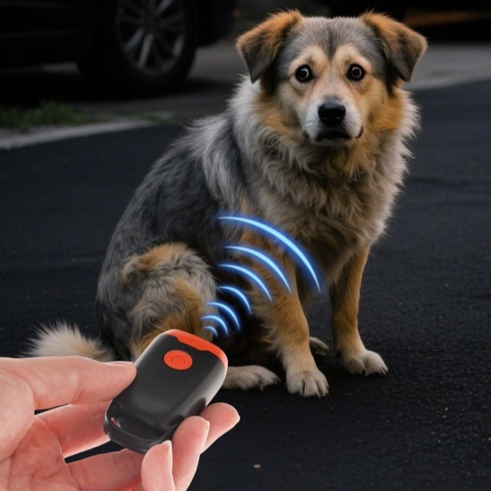 Portable Smart Ultrasonic Dog Repeller LED Light Handheld Anti Barking Device Anti Bite Safe Dog Training Tool All Dog Breeds