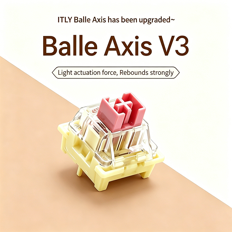 ITLY Bale Axis v3 10/20/50pcs Mechanical Keyboard Highly Compatible with New Esports Axis, Suitable for Men and Women