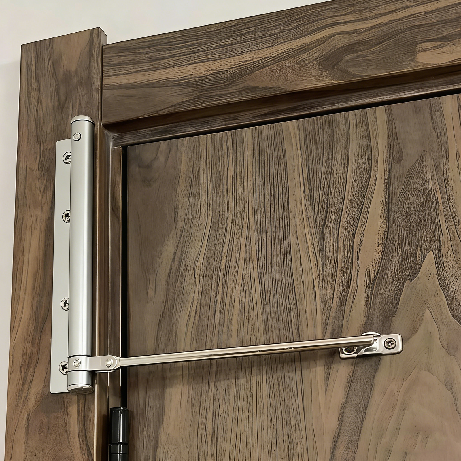 Spring Door Closer, Stainless Steel Automatic Door Closers with Adjustable Closing Speed and Automatic Cushioning Lightss