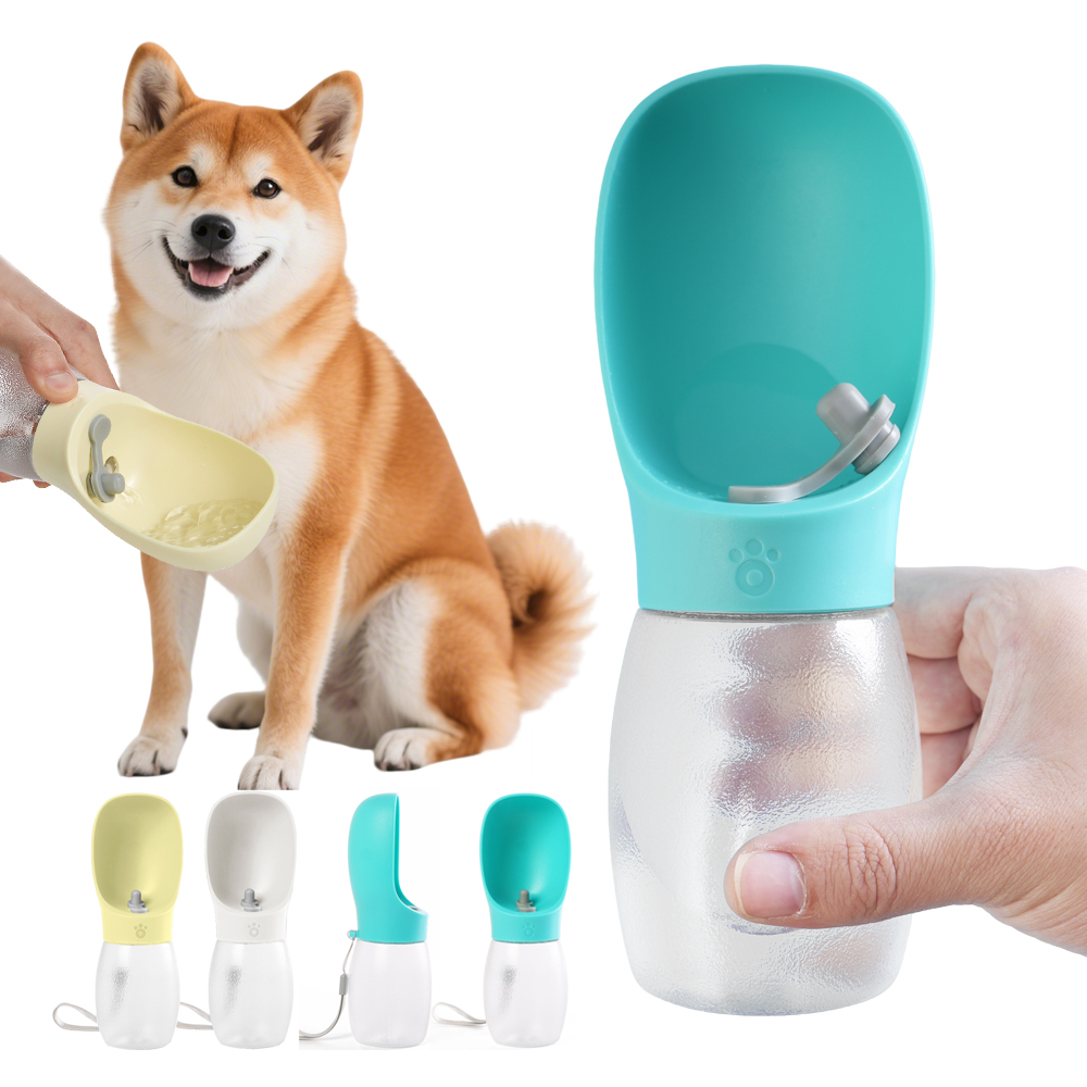 Portable Dog Water Bottle 300ML Leak Proof Pet Travel Water Cup Outdoor Walking Drinking Bowl for Small Medium Large Dogs Cats