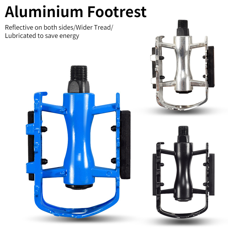 1 Pair Aluminum Alloy Quick-dismantling Left and Right Distinguish Bicycle Pedal Mountain Bike Foot Pedals Anti-skid Accessories