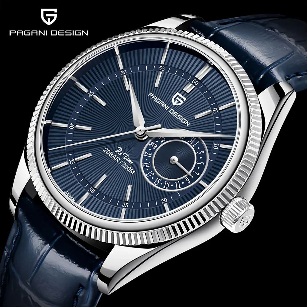 New PAGANI DESIGN VH65 Men Watch Top Brand Quartz Wristwatch Classic Leather Waterproof Clock Sapphire Glass 40MM Watch Man - image 1