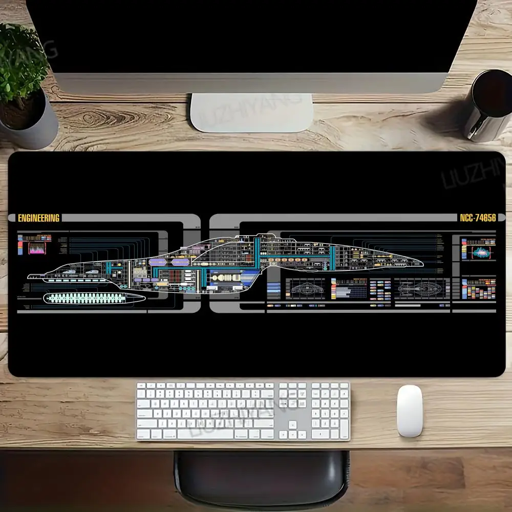 Mousepad Mouse Pads Gaming Accessories PC Gamer Cabinet Carpet Office Computer Desk Mat Space S-Stars Star Trek Keyboard Pad