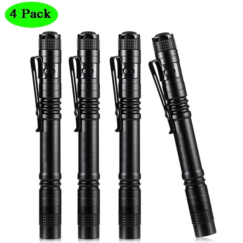 1/2/4 PCS Super Mini LED Flashlight Handheld Portable Pen Light Linterna Pocket for Camping Fishing Lantern Lights