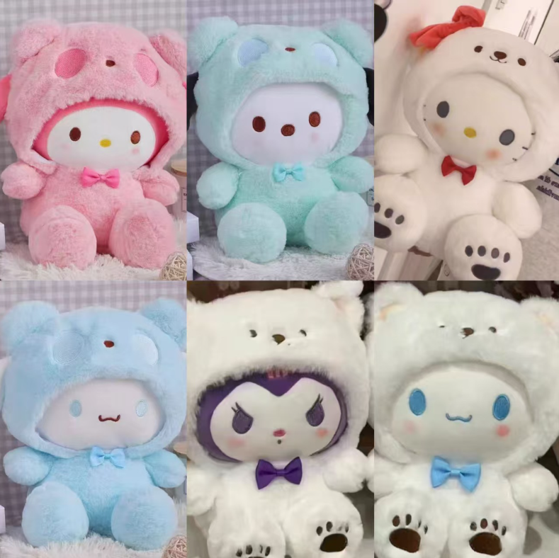 IN STOCK 22CM Kawaii Hello Kitty Plush Toys Anime Kawaii Pillow Doll Stuffed Animal Plushies Decor Peluche Birthday ------