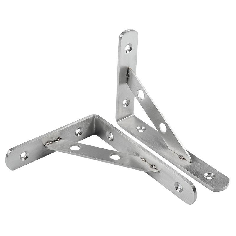 Hot Sale 2Pcs Heavy Duty Stainless Steel L Type Bracket - Angle Bracket For Wall Mounting,90 Degree Right Angle Corner Support