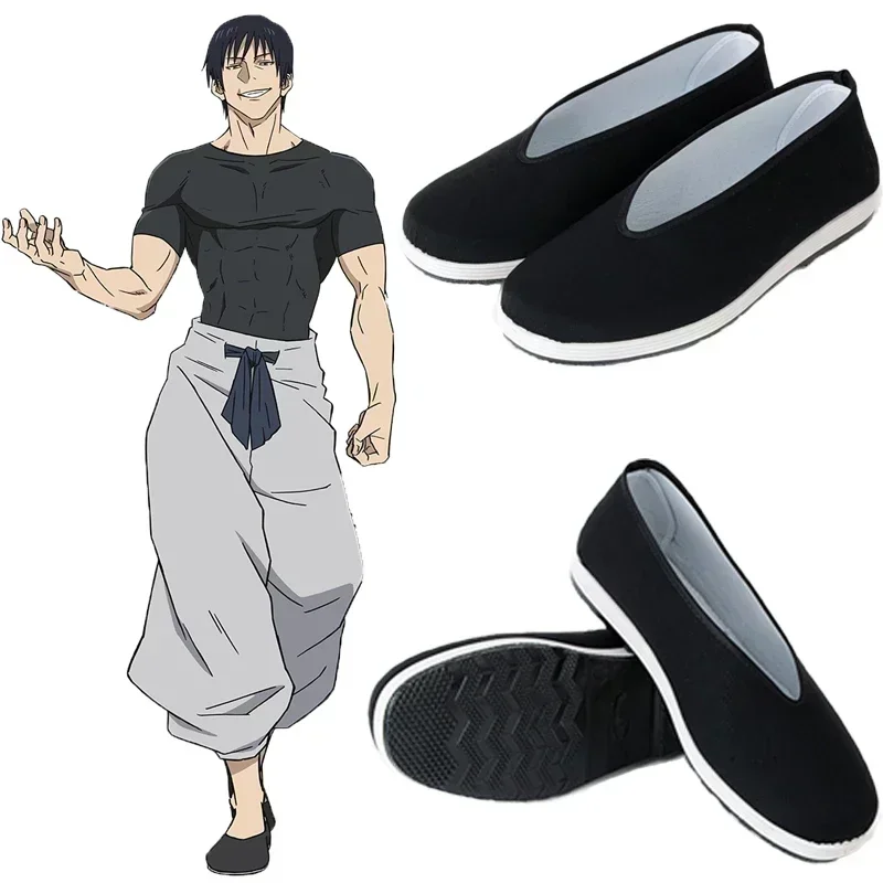 2026 Game Jujutsu Kaisen Toji Fushiguro Cosplay Shoes For Men Women kung fu shoes Halloween Carnival Role play Shoes Accessories