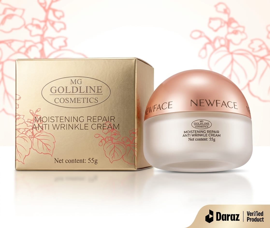 MG Goldline New Face Moistening Repair Anti Wrinkle Cream - 55g | Hydrating Anti-Aging Face Moisturizer Cream for Fine Lines & Firming