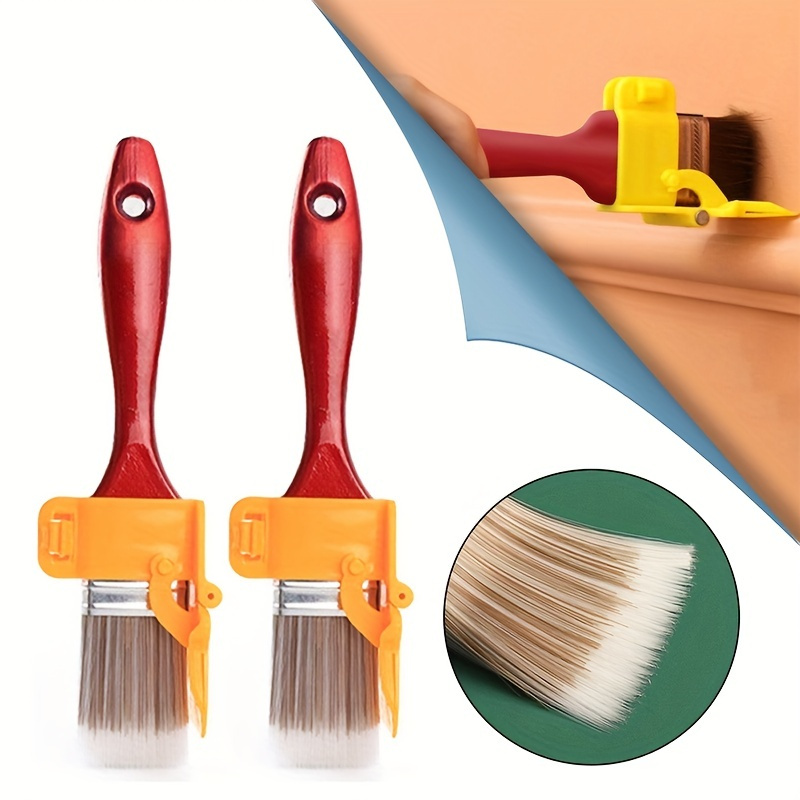 1pc Edging Color Separation Paint Brush, Portable And Durable Lightweight Cleaning Brush, Tough