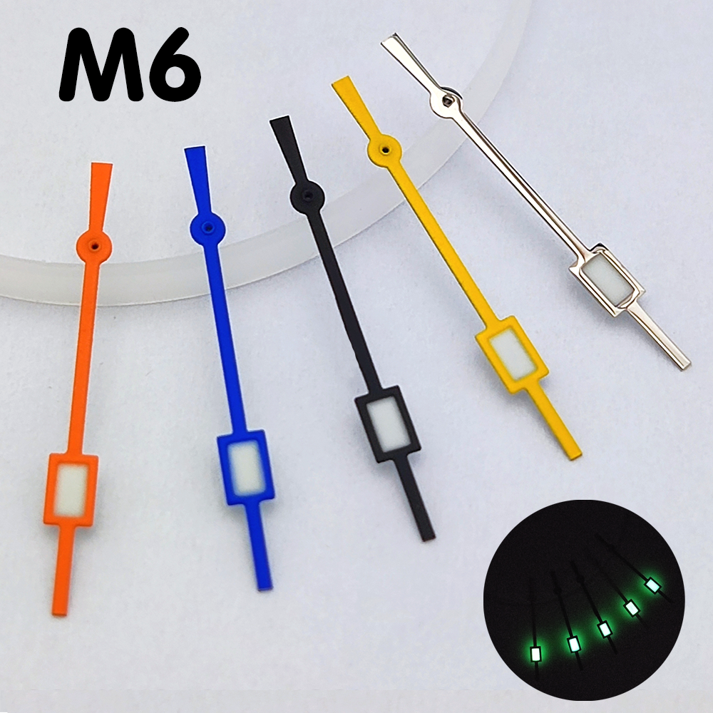 NH35 Second Hand Watch Second Hand Green Luminous Hands Watch Parts Replacement Parts Small Square Second Hand NH35 Watch Hands