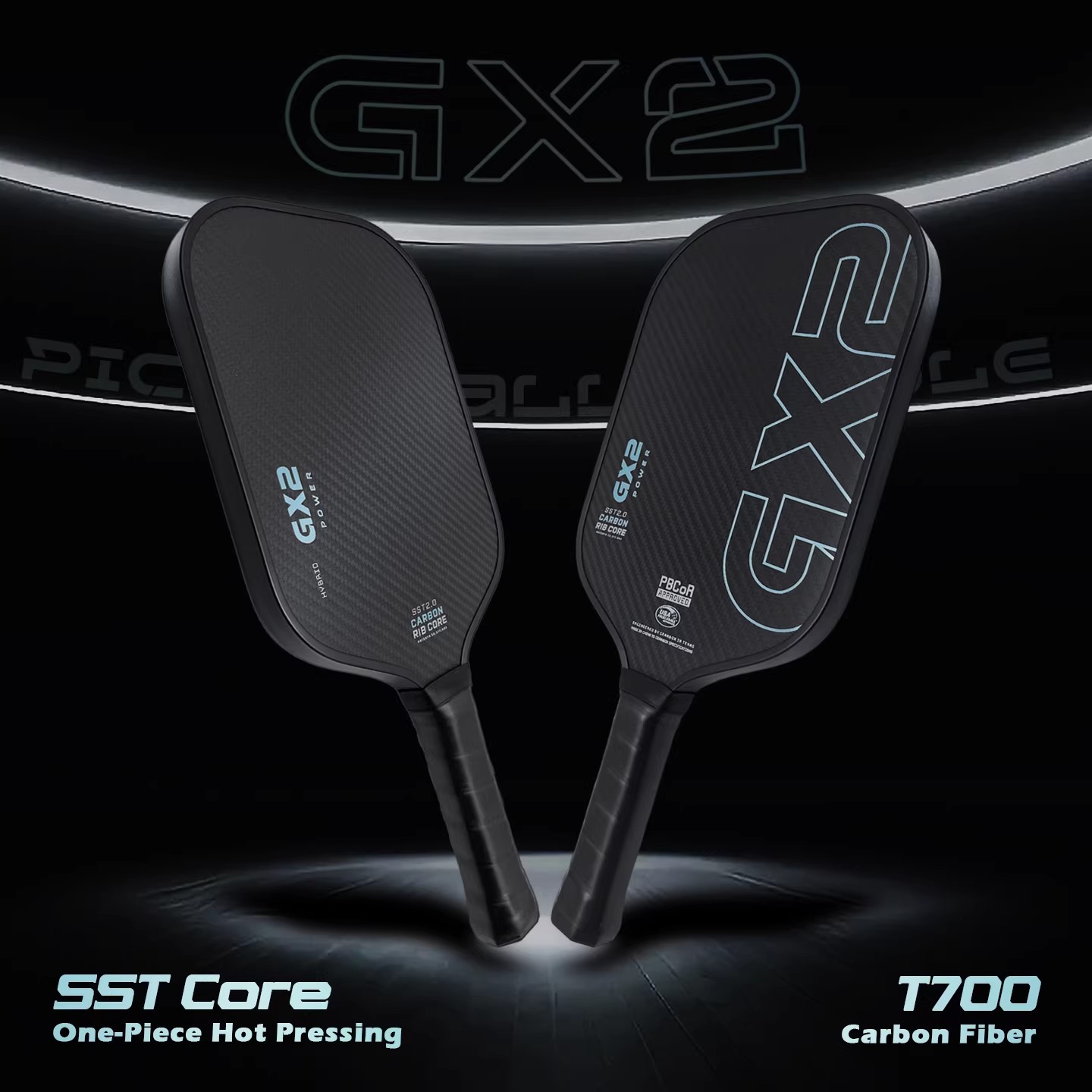 Gearbox same model pickleball racket GX2 SST core carbon fiber professional-grade paddle full set with shock absorption and high