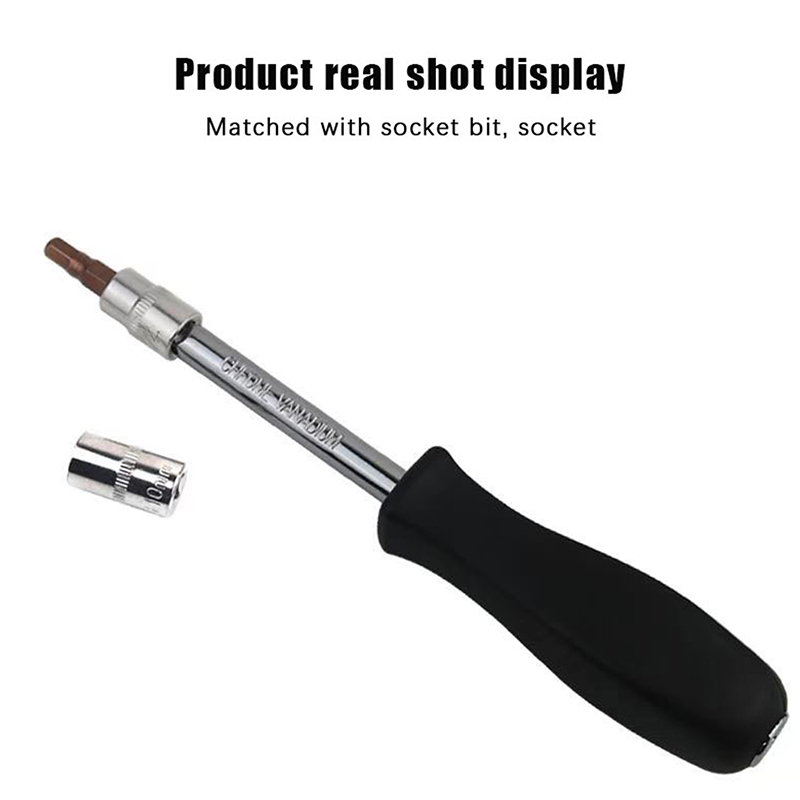 NEW SALE 150 MM 1/4-Inch Female Square Drive Handle Socket Wrench For Small Flying Ratchet Wrenches Slide Rod AD Connectors