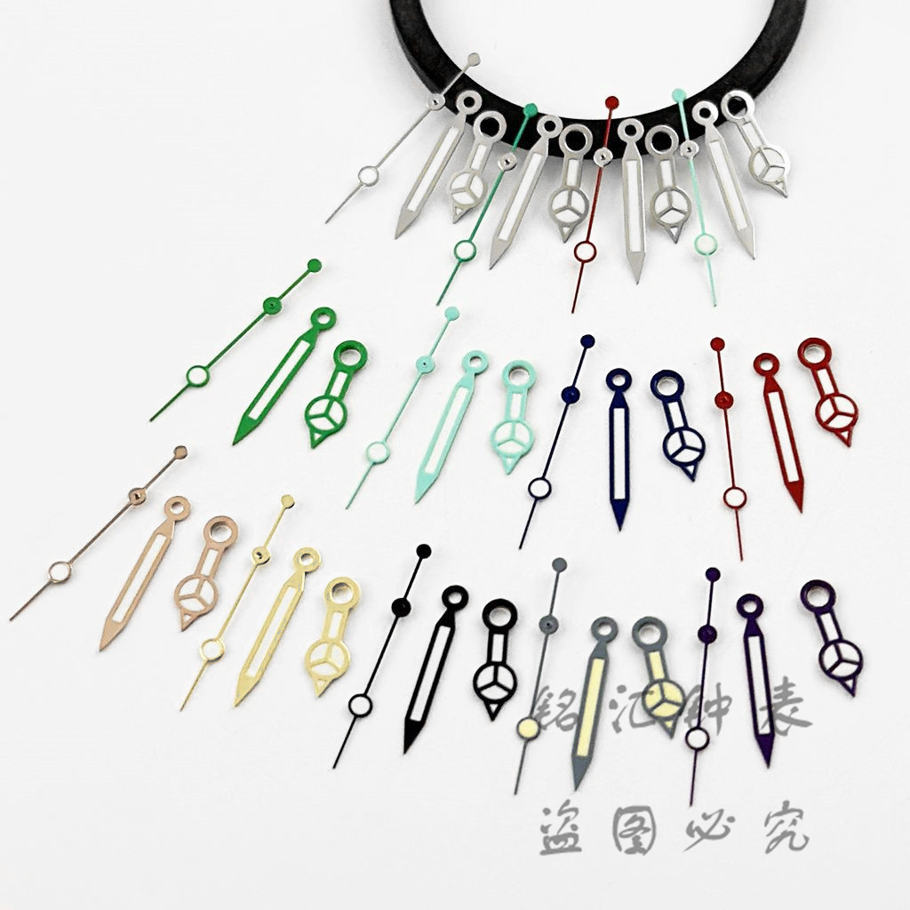 4Pcs NH35 Hands Rose Gold Silver Gold Blue Watch Hands Green Luminous For NH35/NH36/4R/7S Movement Watches Pointers