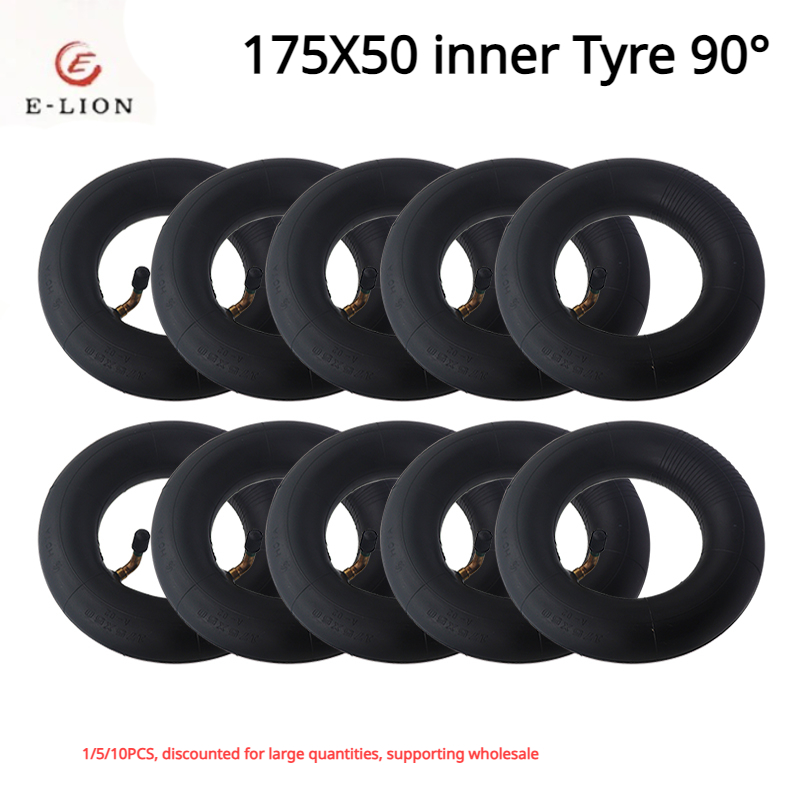 High Quality 1/5/10 PCS 175x50 Inner Tube 90° for Electric Scooter Inner 7 Inch Wheelchair Truck Stroller