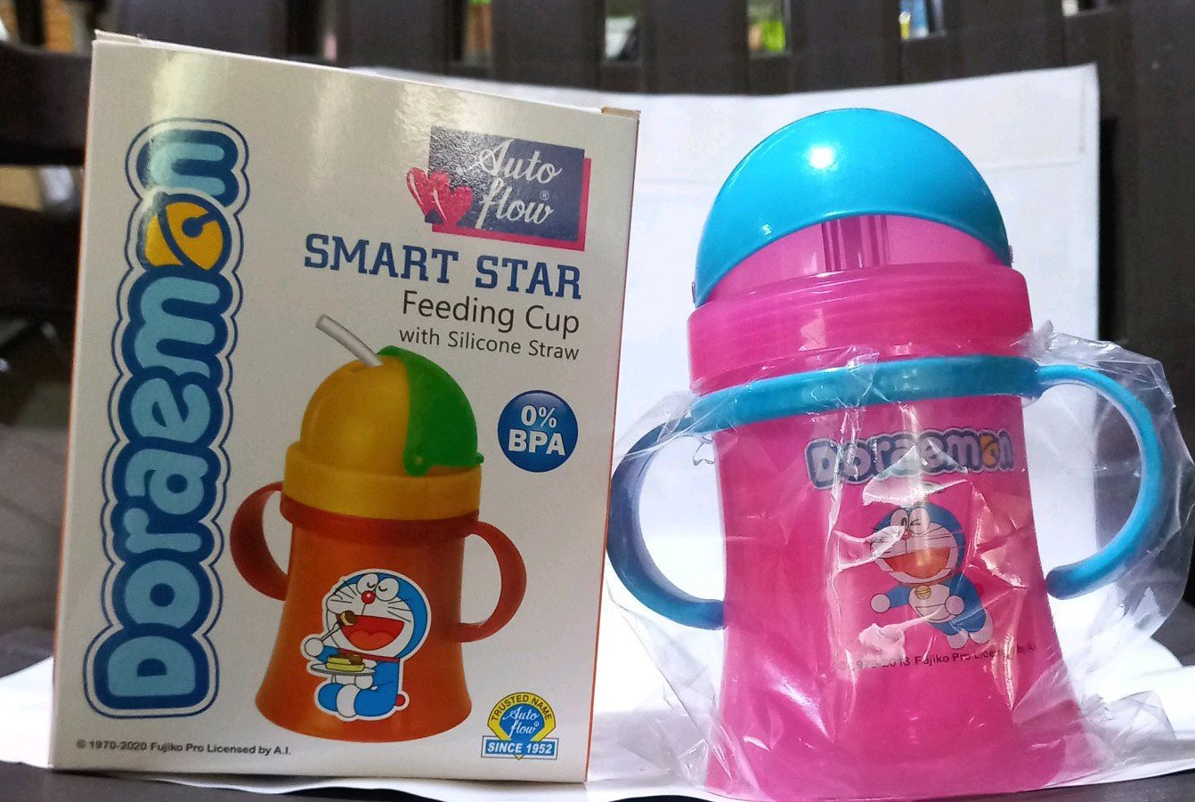Doremon Autoflow Baby Feeding Bottle | Anti-Colic BPA Free | Leak Proof | 250ml