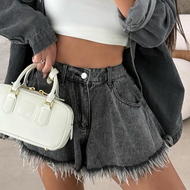 2026 New Chic High Waisted Denim Shorts Pant Summer Casual Women Y2K Short Pant Hot Girl Vintage Clothing