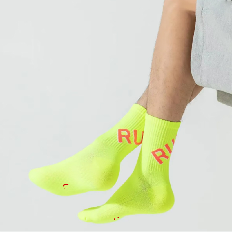 1 Pair Of Running Socks For Men And Women, Short Tube Towel Bottom Sports , Low Top Marathon , Fitness Basketball pressure Socks