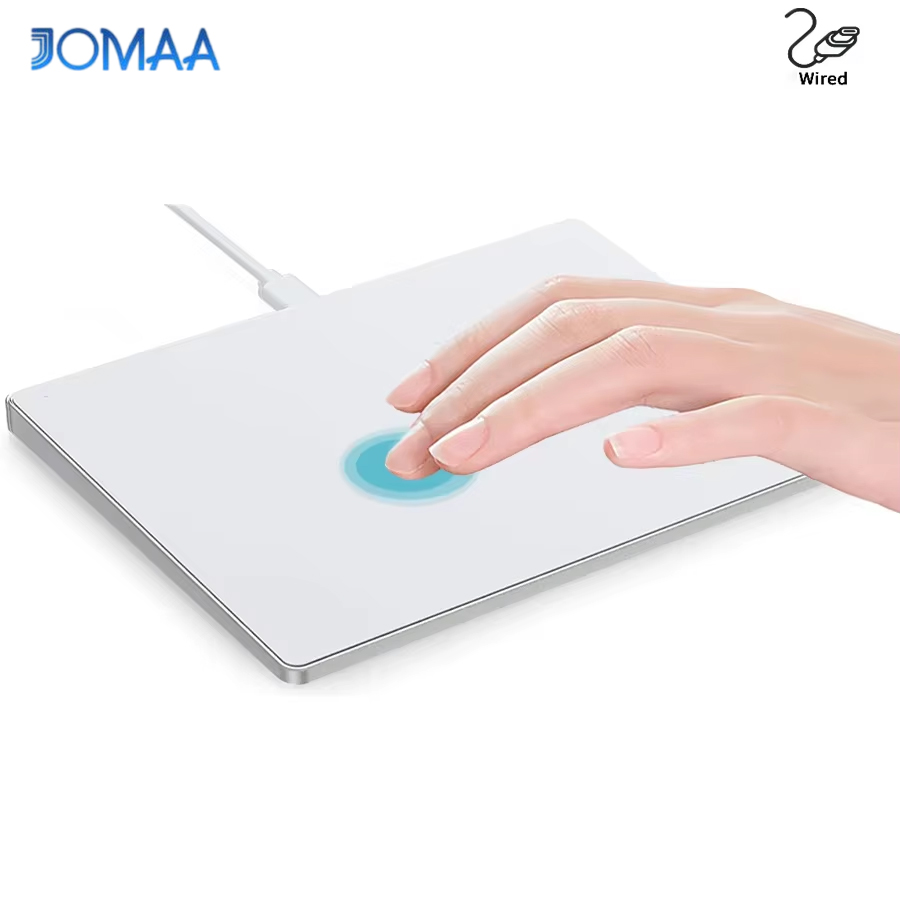 Jomaa USB Wired Multi-TouchTrackpad SlimTempered Glass Surface with High Precision Navigation Wired Touchpad for Laptop PC