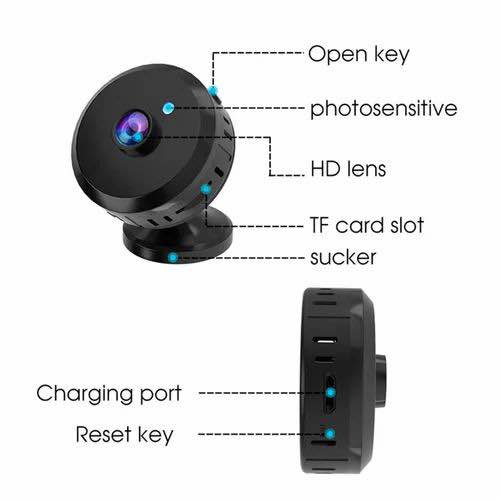X6 Wireless Surveillance Cameras Night View Video Recording for Outdoor Indoor