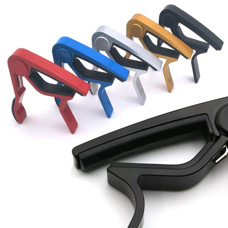 1PC Guitar Capo Aluminium Alloy Guitar Capo for Classic Electric Guitar Tone Adjust Quick Change Clamp Key Music Lovers ZYF