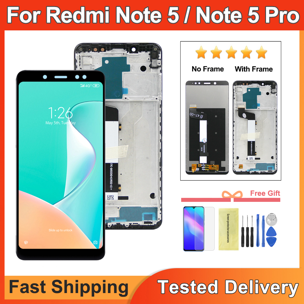 5.99'' For Redmi Note 5 Lcd Display Digitizer Assembly With Frame Replacement Parts For Redmi Note 5 Pro Display