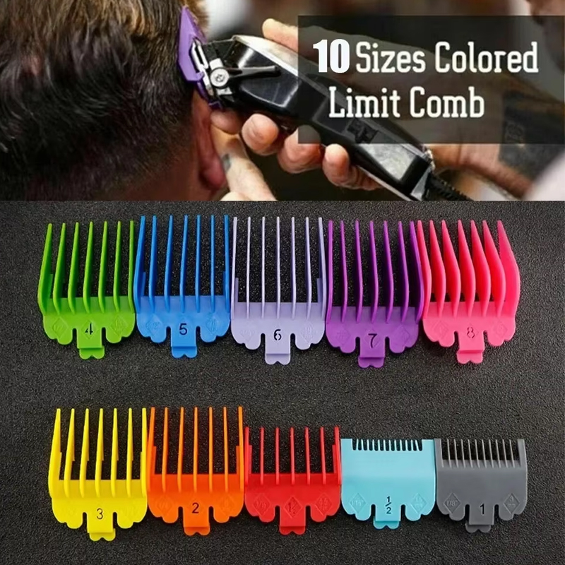 Sutuiying 1PC Hair Clipper Limit Comb 10 Sizes Hair Trimmer New style Attachment Barber Replacement Cutting Guide Comb