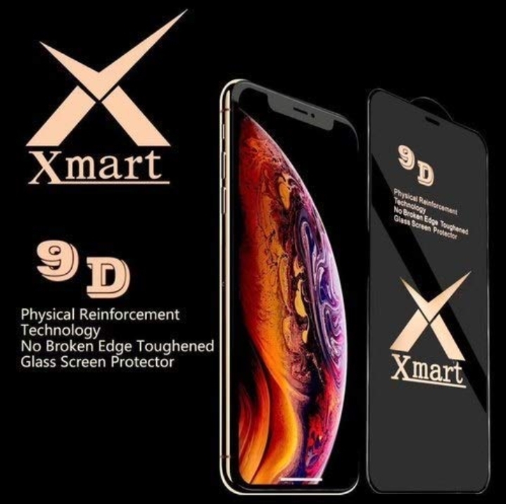 Xmart 9D Full Coverage 9H Tempered Glass Screen Protector For 15 Pro Max