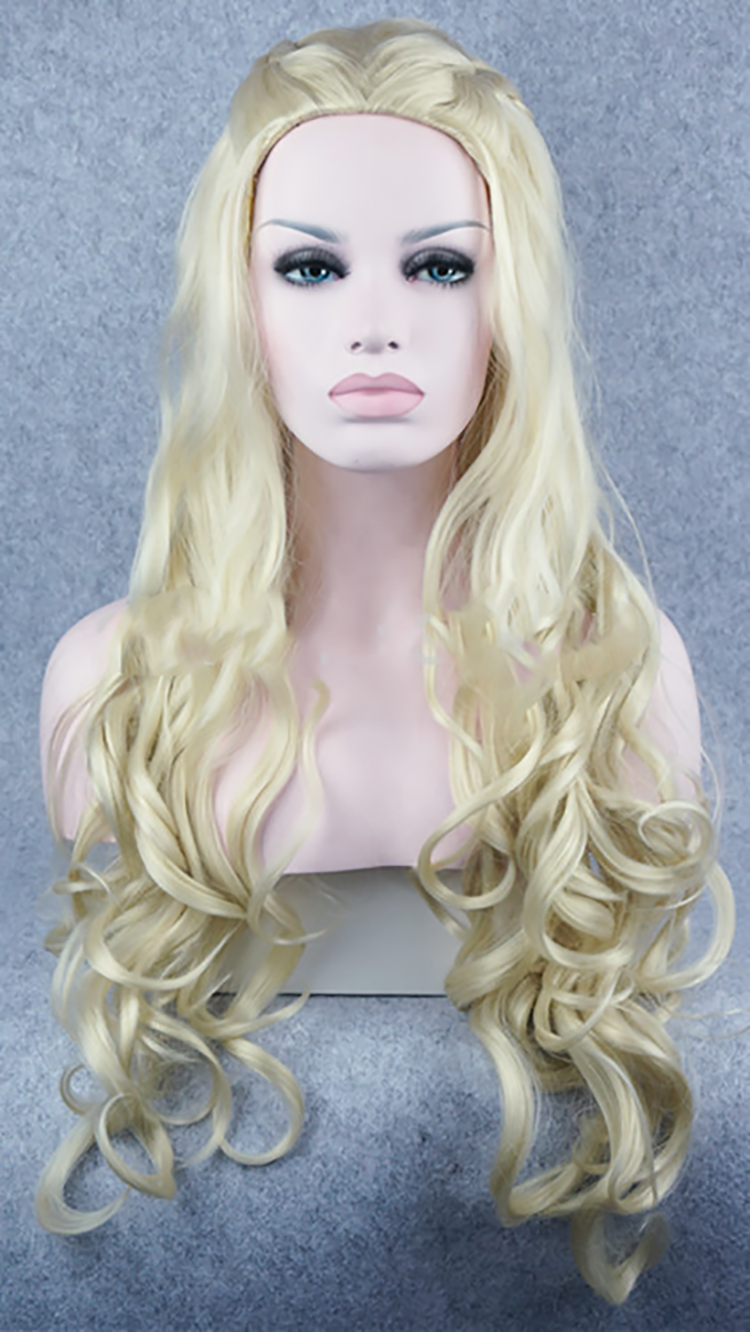 HAIRJOY Synthetic Hair Wig Cosplay Game of Thrones Daenerys Targaryen Jon Snow Cersei Lannister Long Wavy Blonde Wig