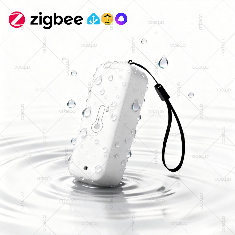 Waterproof Zigbee Temperature Humidity Sensor Thermometer IP65 APP Remote Monitoring Works with Gateway Yandex Zigbee2MQTT HA