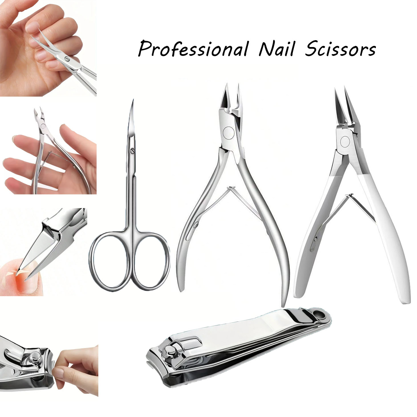 1pc Portable large nail clippers, household rotating belt filing nail clippers, nail trimming tools