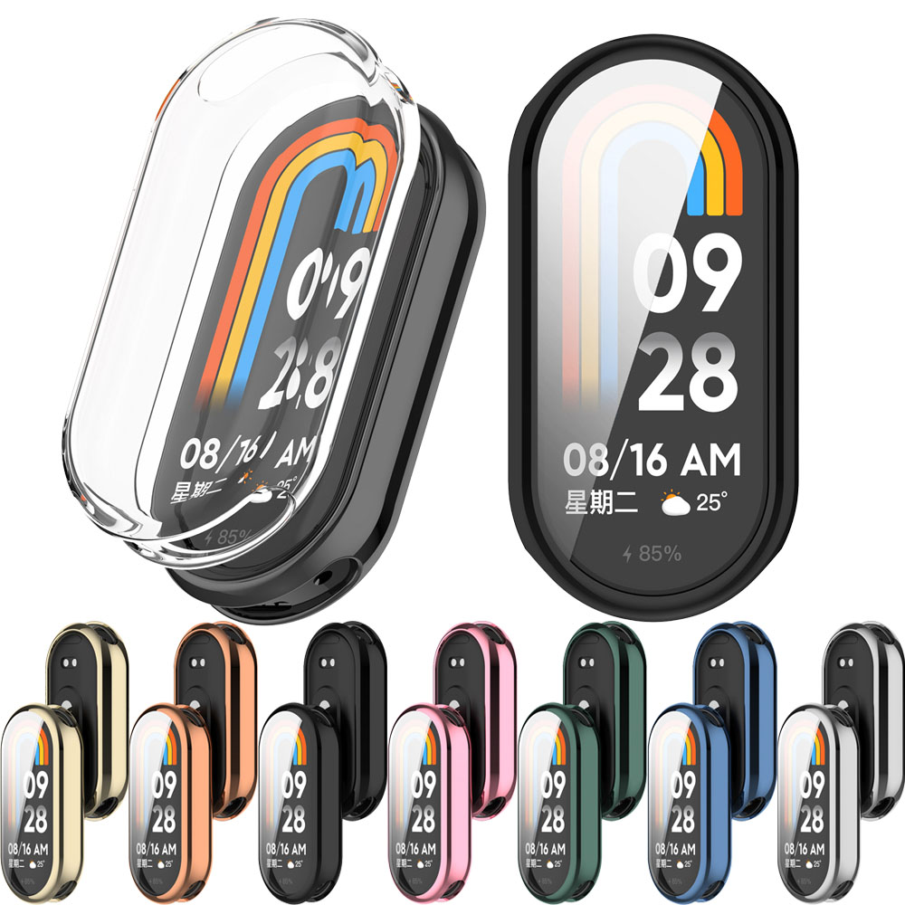 Cases For Xiaomi Band 9 9NFC TPU Anti-fall Protective Case Cover Mi Smart Band 9/9NFC Protector Casing Shell Silica Accessories