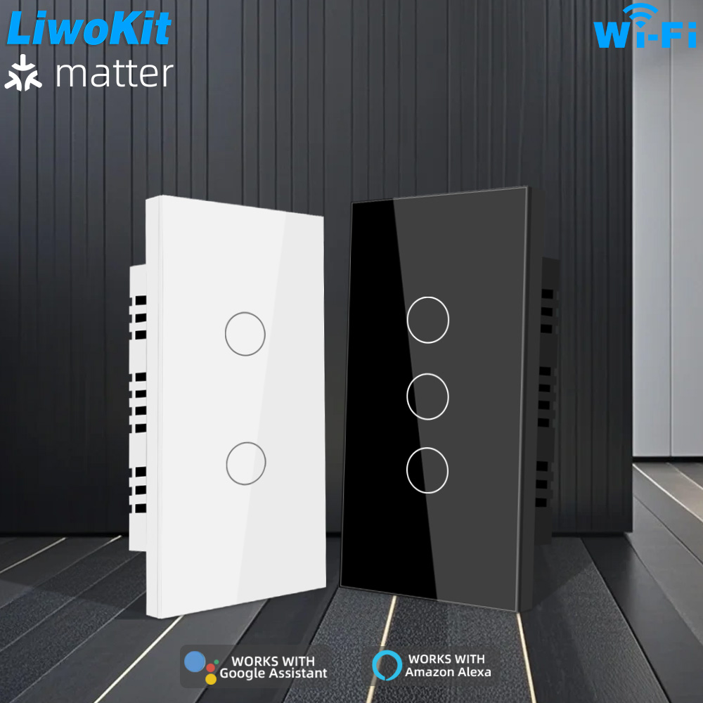 Matter Thread Light Wall Switch WiFi Smart Touch Sensor Remote Control ,Alexa Homekit SmartThings Home Siri Alexa