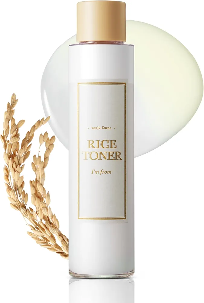 Rice Toner, Milky Toner for Bright Skin, 77.78% Korean Rice, Brightening Essence with Niacinamide, Moisturizing for Dry, Dull and Combination Skin, Vegan, Fragrance Free, Sensitive Skin
