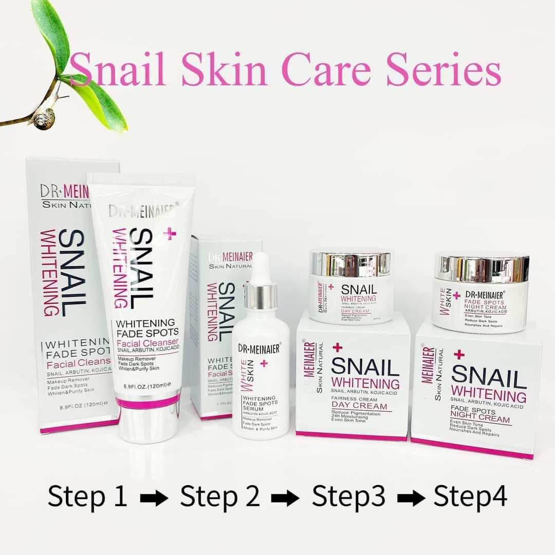 Snail Series Skincare Combo Of 4 Products(Day Cream-50GM, Night Cream-50GM,Serum-50ML & Cleanser-120ML)