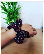 Traditional Newari Fabric Scrunchies 1 Pcs