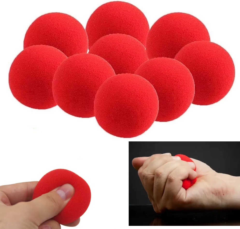 6/20PCS Soft Sponge Magic Balls Street Magic Trick Props for Beginners Kids Adults Easy to Learn Funny Magic Show Toy Party