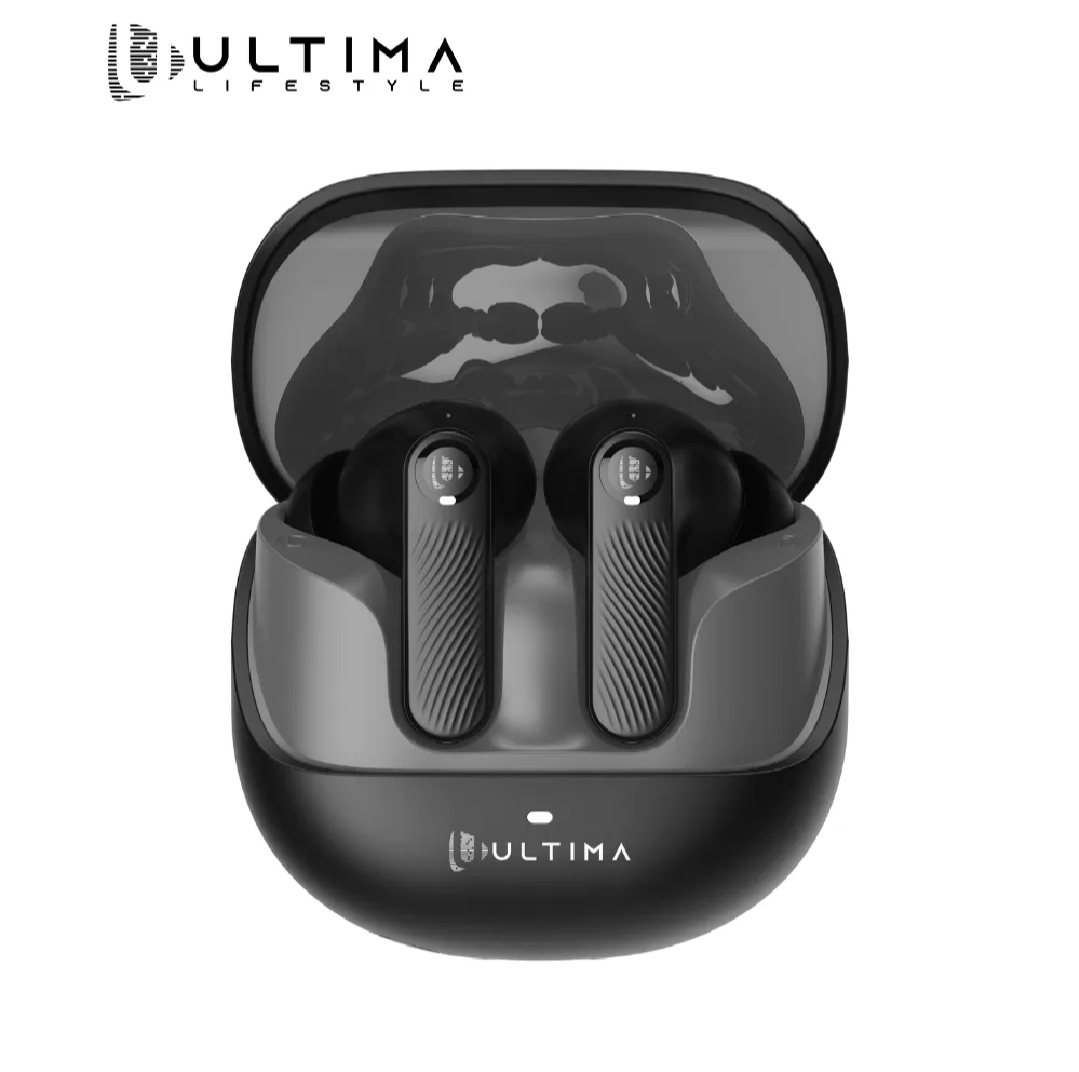 Ultima Atom Buds 2 | Powered by Ultima Supreme Sound | 120 Hrs Total Playtime | 50ms Latency | Bluetooth V5.4 | Ultima Link App Support | ANC upto 32 dB | Quad Mic | Low Latency Game Mode | Multi-Point Connectivity