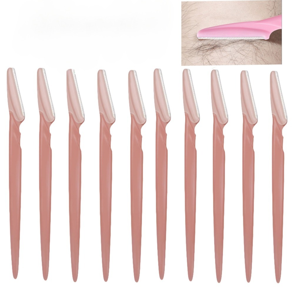 5/10/12/Pcs Eyebrow Trimmer Face Blade Shaver Portable Eye Brow Epilation Hair Removal Safety Eyebrow Cutting Makeup Tools