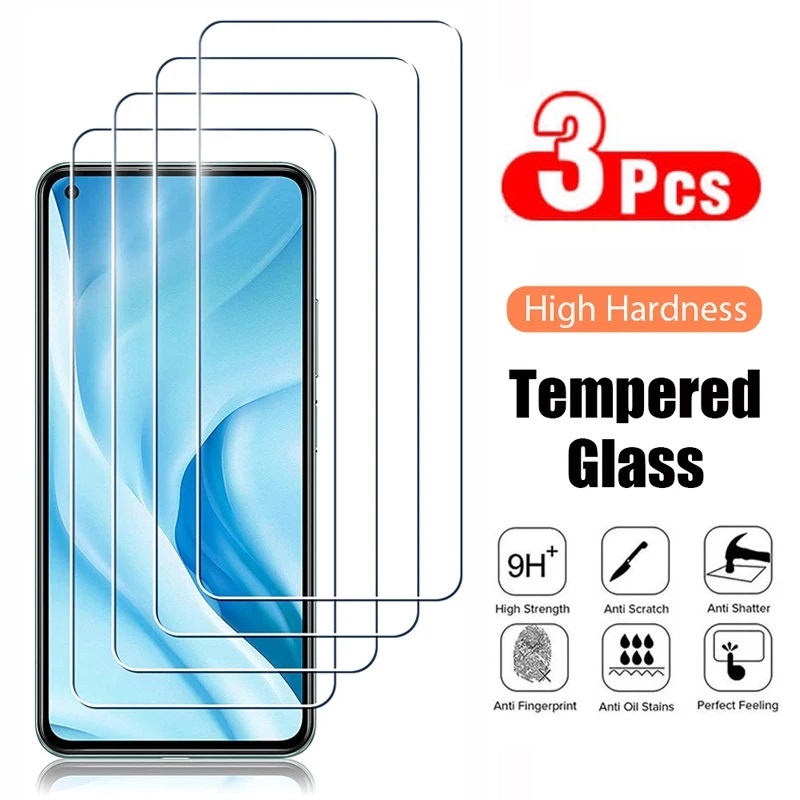 3Pcs Tempered Glass For Mi 9T Pro Redmi k20 Pro Note 8T 8 Pro For Note 9 4G 9T 9 Pro 5G Screen Protector Cover Glass Film