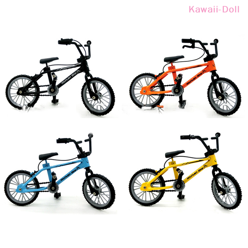 1Pc Dollhouse Miniature Mini Bicycle Assembly Bike Model Toys Finger Kids Bicycle BMX Dollhouse Decor DIY Toys Doll House