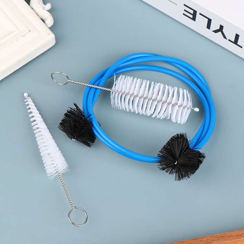New 1 Set Trumpet Maintenance Kit Bendable Grasp Snake Brush Moutiece Brush Cornet Cleaning Kit Musical Instrument Accessories