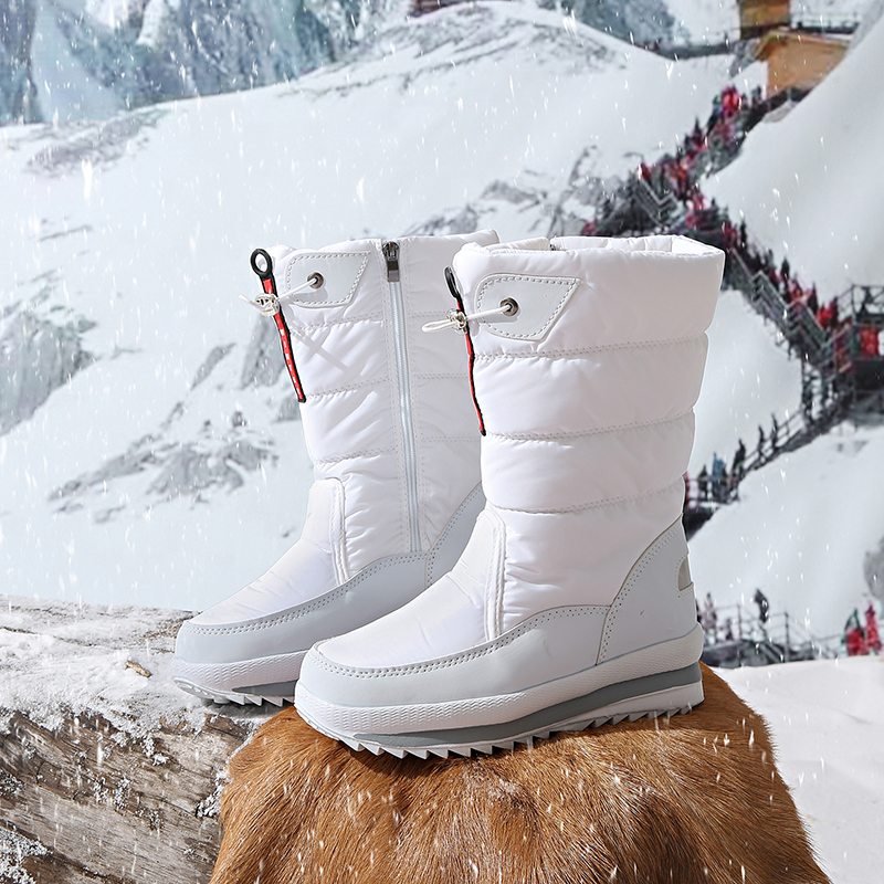 Winter men's thick-soled high-top cold-resistant snow boots, piled and thickened warm cotton shoes, non-slip men's boots