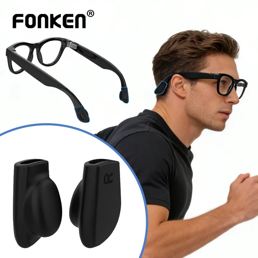 Eyeglass Ear Grip for Ray-Ban Meta Wayfarer/Skyler/Headliner Gen 2 Smart Glasses Accessories Anti-Slip Silicone Ear Grippers