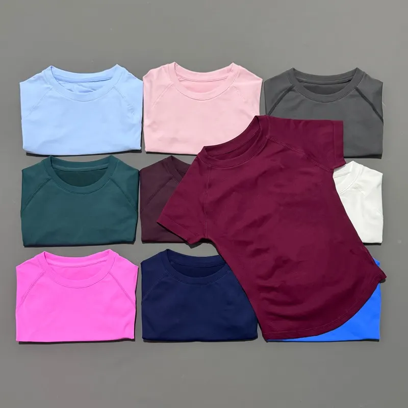 Sports Short Sleeve Top Women Seamless Sculpting Yoga Bodysuit Running T-Shirt Workout Shirts Gym Fitness Sports Vest