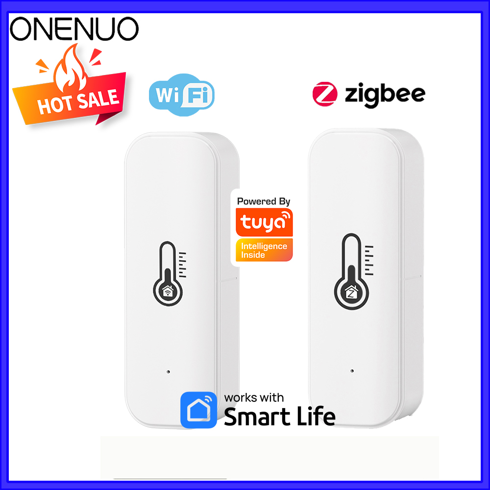 Tuya WiFi/Zigbee Temperature Humidity Sensor Smart Home Automation Thermometer Hygrometer Remote Work with Home Alexa