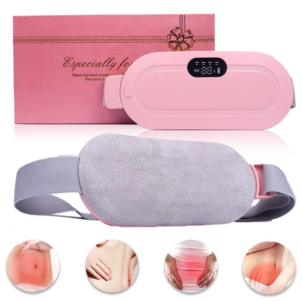 Period Cramp Relief Heater And Rechargeable Massager Belt