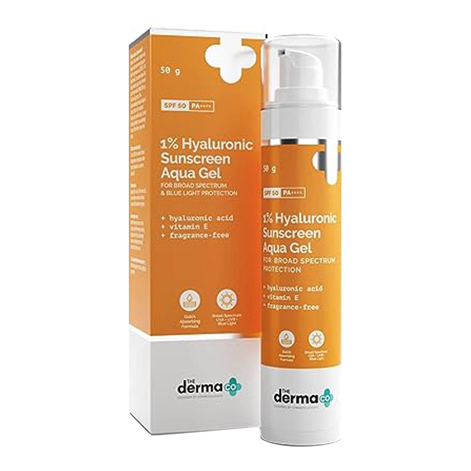 The Derma Co 1% Hyaluronic Sunscreen Aqua Gel 50g
