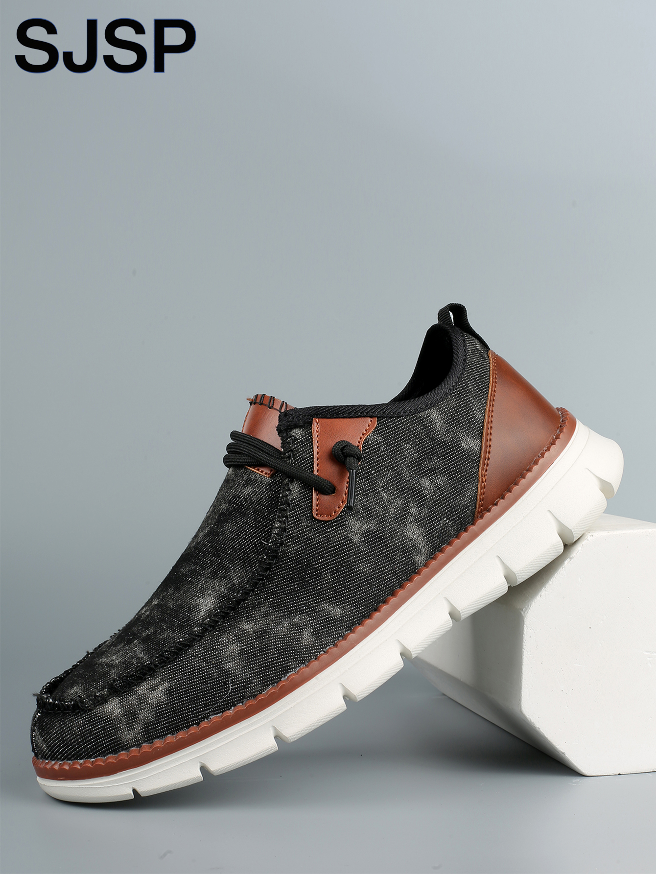 Men's New Tie-Dye Patchwork Lace-Up Casual Shoes, Low-Top Canvas Comfortable Trendy Shoes, Suitable for Spring, Summer, and Autumn Daily Wear, Commuting, Walking, Dual-Use, Retro Street Style Versatile Design Shoes, Suitable for Daily Outings and Casua...