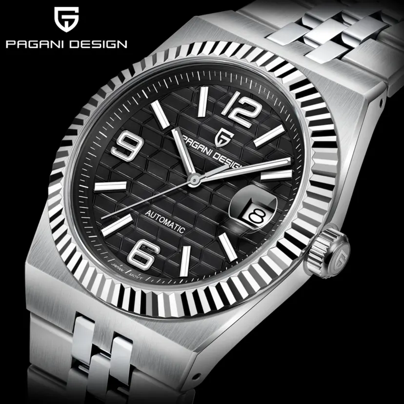 2026 New PAGANI DESIGN Automatic Men's Mechanical Watch Stainless Steel Luxury Sapphire Clock Waterproof Reloj Hombre
